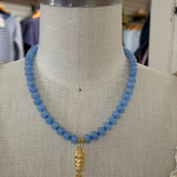 Callie Necklace - Blue/Royal Blue with Fish