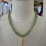 Callie Necklace - Green with Fish