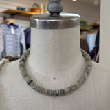 Harbor Gray Beaded Necklace