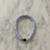 Callie Bracelet - Lilac/Gold with Fish