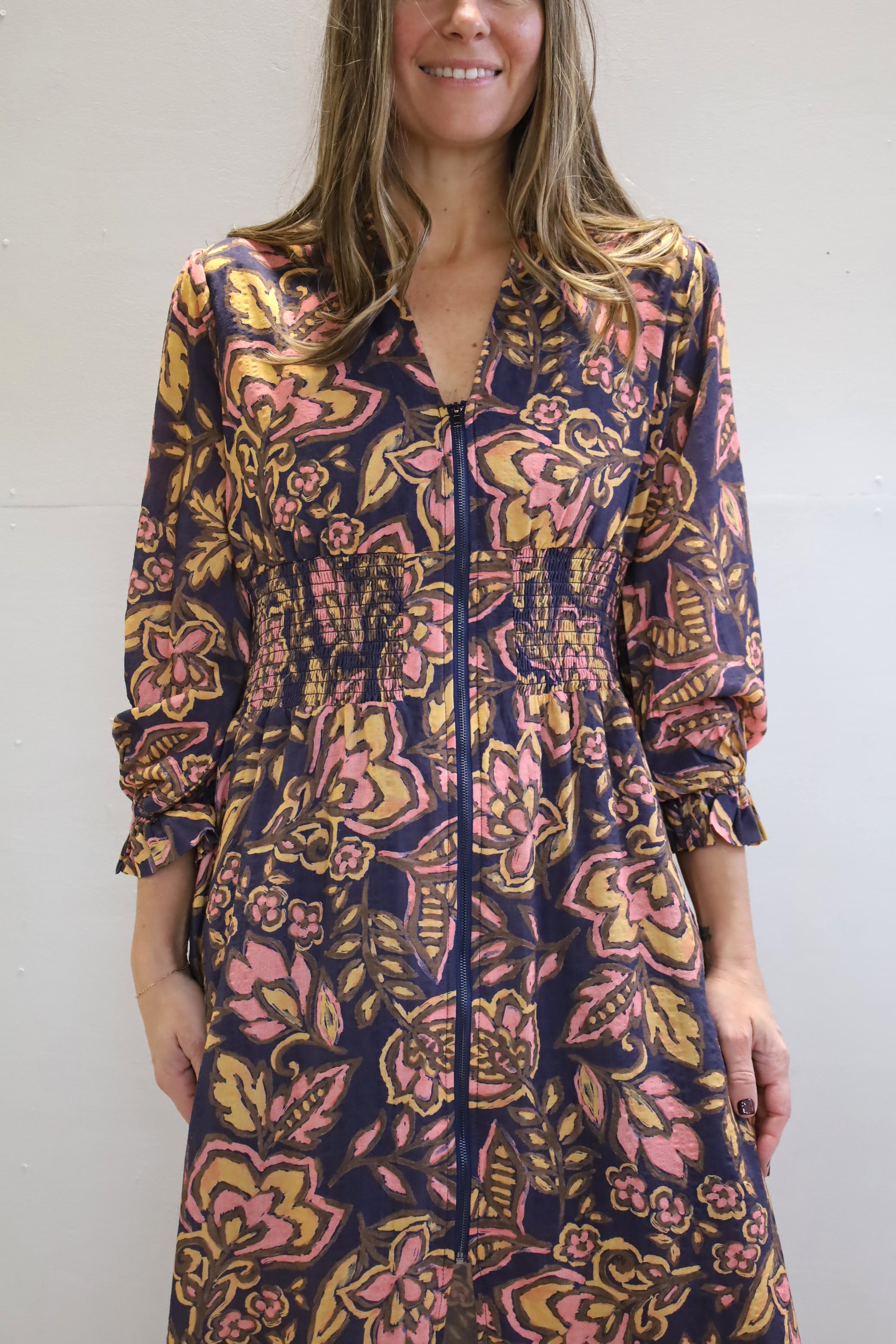 Aubree Dress – Pearls & Plaid