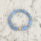 Callie Bracelet - Sky Blue and Gold