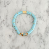 Callie Bracelet - Blue/Gold with Fish