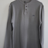 Seabed Waffle Henley - Grey