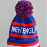 New England Beanie - Red/Blue