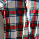 Christmas Plaid Zipper Footie