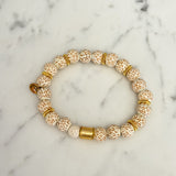 Callie Bracelet - White & Leopard