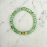 Callie Bracelet - Mint Jade & Gold