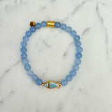 Callie Bracelet - Blue with Blue Fish