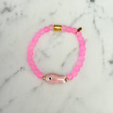 Callie Bracelet - Pink with Pink Fish