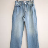 Relaxed Straight Light Wash Denim