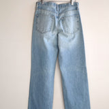 Relaxed Straight Light Wash Denim