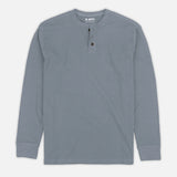 Seabed Waffle Henley - Light Blue